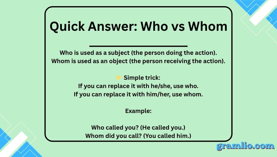 Who vs Whom