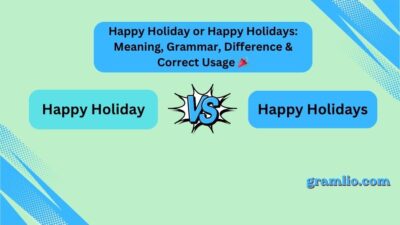 Happy Holiday or Happy Holidays