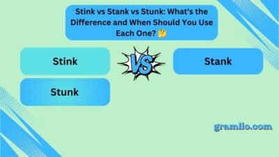 Stink vs Stank vs Stunk