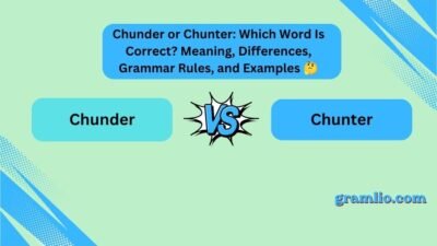 Chunder or Chunter