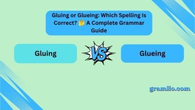 Gluing or Glueing