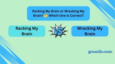 Racking My Brain or Wracking My Brain
