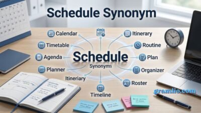 Schedule Synonym