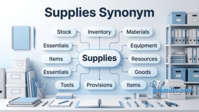 Supplies Synonym