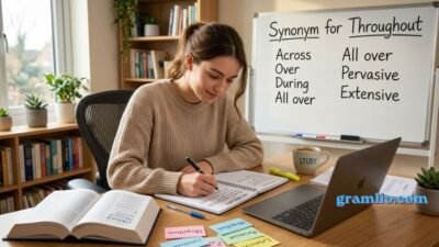 Synonym for Throughout
