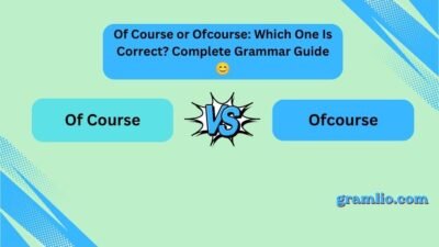 Of Course or Ofcourse
