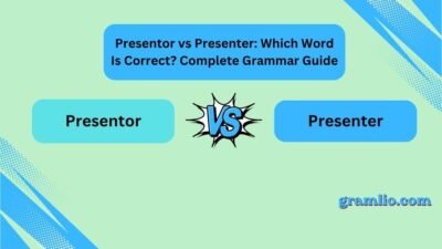 Presentor vs Presenter