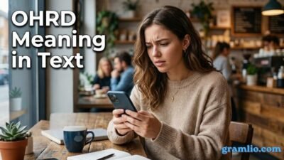 OHRD Meaning in Text