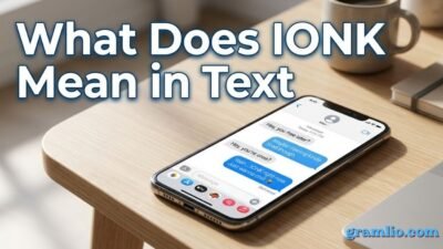 What Does IONK Mean in Text