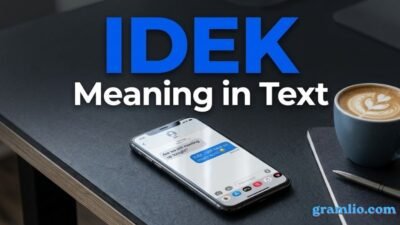 IDEK Meaning in Text